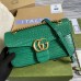 Gucci GG Marmont Small Bag In Green Crocodile Embossed Leather