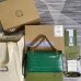 Gucci GG Marmont Small Bag In Green Crocodile Embossed Leather