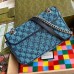 Gucci Blue GG Marmont Multicolor Canvas Small Bag