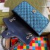 Gucci Blue GG Marmont Multicolor Canvas Small Bag