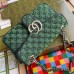 Gucci Green GG Marmont Multicolor Canvas Small Bag