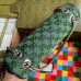 Gucci Green GG Marmont Multicolor Canvas Small Bag