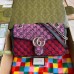 Gucci GG Marmont Multicolor Canvas Small Red Bag