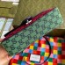 Gucci GG Marmont Multicolor Canvas Small Red Bag