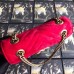 Gucci Red GG Marmont Mini Velvet Shoulder Bag