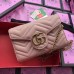 Gucci Pink GG Marmont Matelasse Chain Mini Bag
