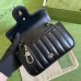Gucci GG Marmont Super Mini Bag In Black Matelasse Leather