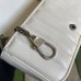 Gucci GG Marmont Super Mini Bag In White Matelasse Leather
