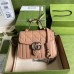 Gucci GG Marmont Mini Top Handle Bag In Beige Matelasse Leather