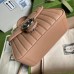 Gucci GG Marmont Mini Top Handle Bag In Beige Matelasse Leather