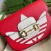 Gucci x Adidas Horsebit 1955 Mini Bag In Red Calfskin