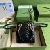 Gucci GG Marmont Mini Bag In Black Matelasse Chevron Leathe