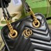 Gucci GG Marmont Mini Bag In Black Matelasse Chevron Leathe