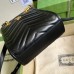 Gucci GG Marmont Mini Bag In Black Matelasse Chevron Leathe