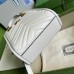 Gucci GG Marmont Mini Bag In White Matelasse Chevron Leather