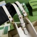 Gucci GG Marmont Mini Bag In White Matelasse Chevron Leather