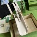 Gucci GG Marmont Mini Bag In White Matelasse Chevron Leather
