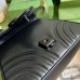 Gucci Black GG Marmont Mini Top Handle Bag with Black Hardware