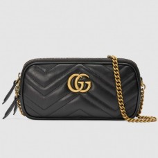 Gucci GG Marmont Mini Chain Bag 546581 Black