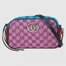 Gucci GG Marmont Multicolor Small Shoulder Pink Bag