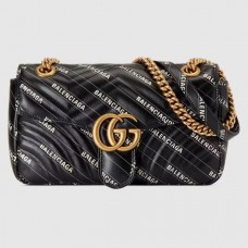 Gucci The Hacker Project Small GG Marmont Black Bag