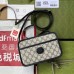 Gucci Mini Blue GG Supreme Bag with Interlocking G