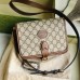 Gucci Mini GG Supreme Shoulder Bag with Interlocking G