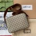 Gucci Beige GG Supreme Messenger Bag with Interlocking G