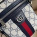 Gucci Ophidia GG Messenger Bag In Blue GG Supreme Canvas