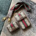 Gucci Ophidia Mini Bag and Detachable Wallet In Beige GG Canvas