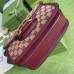 Gucci 1955 Horsebit Small Bag In Burgundy GG Canvas