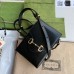 Gucci Horsebit 1955 Mini Bag In Black Calfskin