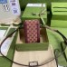 Gucci Horsebit 1955 Mini Bag In Bordeaux GG Canvas