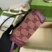 Gucci Horsebit 1955 Mini Bag In Bordeaux GG Canvas