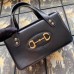 Gucci 1955 Horsebit Small Top Handle Bag In Black Leather