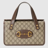 Gucci 1955 Horsebit Small Top Handle Canvas Bag