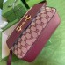 Gucci Horsebit 1955 Small Bag In Gurgundy GG Canvas