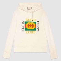 Gucci Men Oversize Sweatshirt With Gucci Logo In 100% Cotton-White