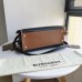 BURBERRY Calfskin Vintage Check Two Handle Title Tote Black