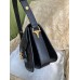 Gucci 1955 Horsebit Shoulder Bag In Black Denim