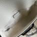 Gucci x Adidas Horsebit 1955 Mini Bag In White Calfskin