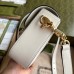 Gucci Horsebit 1955 Mini Bag In White Calfskin