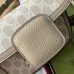 Gucci Horsebit 1955 Mini Bag In White GG Canvas