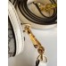 Gucci Horsebit 1955 Mini Bag In GG Supreme With White Trim