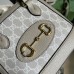 Gucci Horsebit 1955 Mini Top Handle Bag In White Supreme Canvas