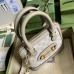 Gucci Horsebit 1955 Mini Top Handle Bag In White Supreme Canvas