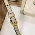 Gucci Horsebit 1955 Mini Crossbody Bag In White GG Canvas