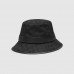 Gucci black GG canvas bucket hat with Double G