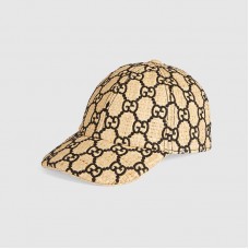 Gucci GG baseball hat with snakeskin