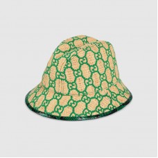 Gucci Online Exclusive GG fedora hat with snakeskin